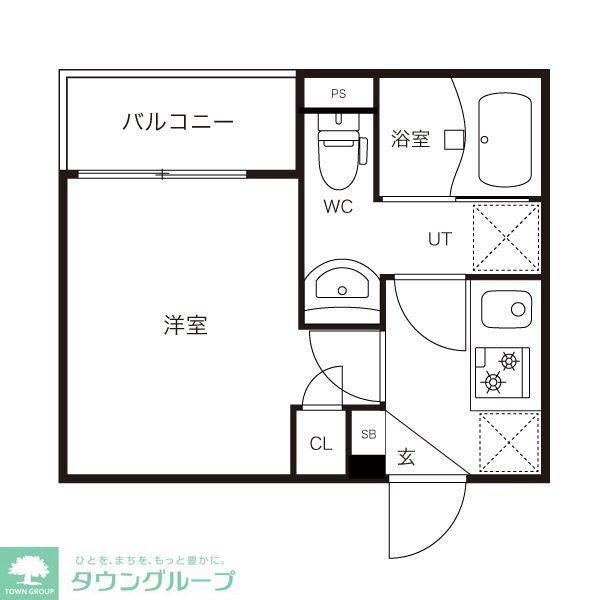 インベスト蒲田50(1K/3階)の間取り写真
