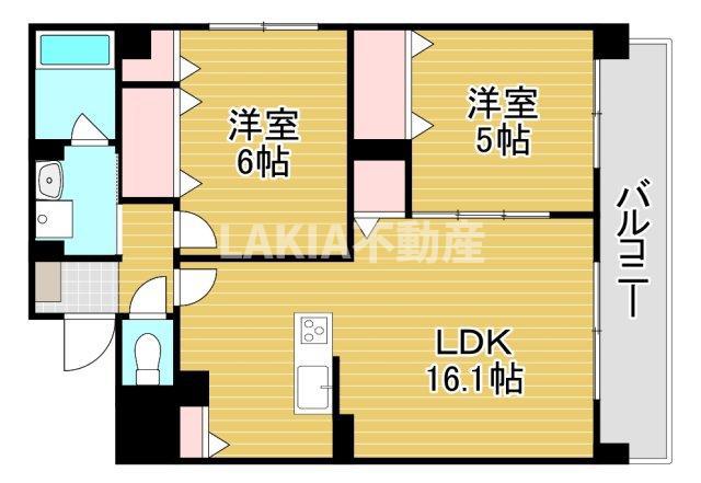 アヴァンタージュ(2LDK/3階)の間取り写真