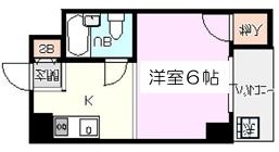 メゾンソレイユ(1K/3階)の間取り写真