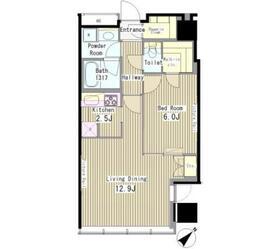 MY TOWER RESIDENCE(1LDK/16階)の間取り写真