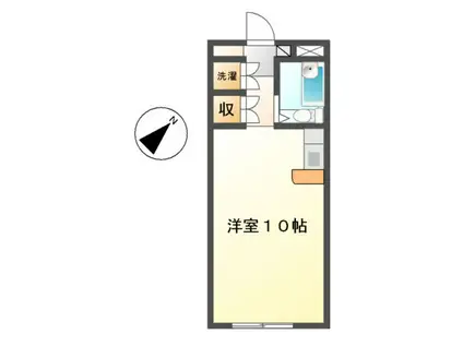 メゾンド・ヴェール(ワンルーム/2階)の間取り写真