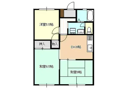 セフィラK B(3DK/1階)の間取り写真