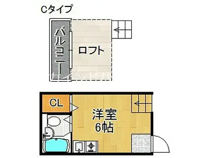 姫松マンション(ワンルーム/1階)の間取り写真