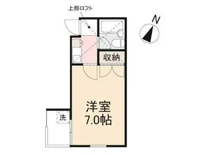 メゾンドパリス(1K/3階)の間取り写真