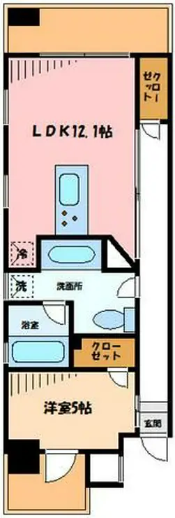 パール相模原ステーションフロント 5階階 間取り