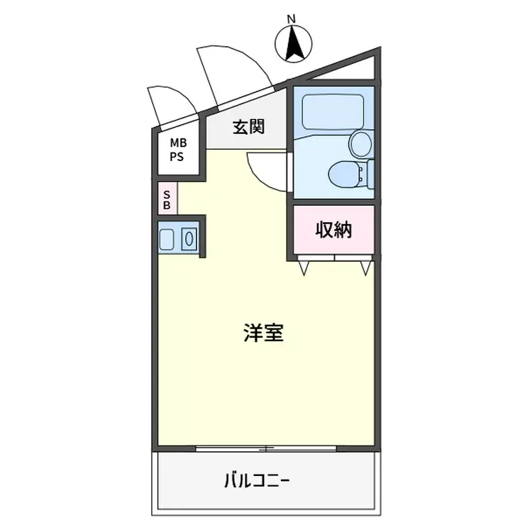 ポートハイム西横浜 6階階 間取り