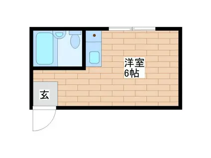 YOUハイム衣摺(ワンルーム/3階)の間取り写真