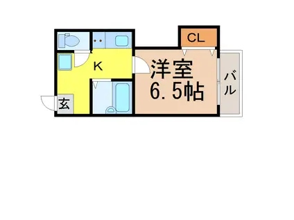 マンションJY館(1K/3階)の間取り写真