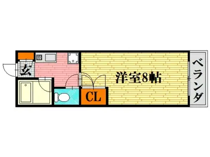 JASSISTONE(1K/1階)の間取り写真