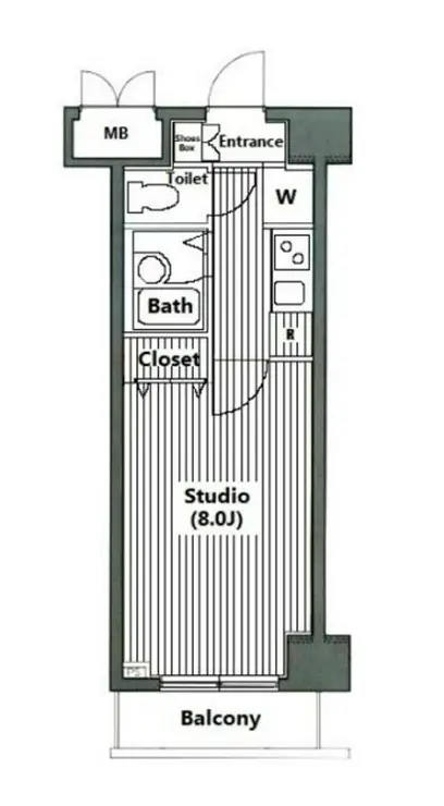 グランド・ガーラ日本橋茅場町 2階階 間取り