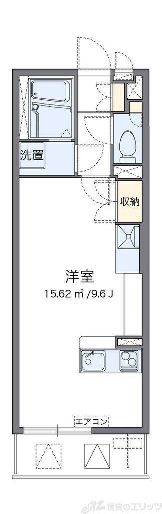 レオネクスト南茨木(ワンルーム/1階)の間取り写真