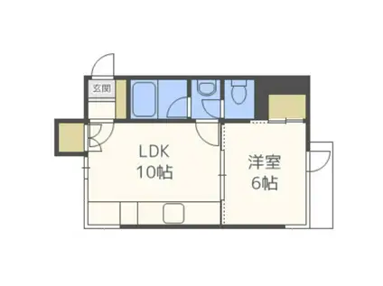 ヴィラ プリンス(1LDK/4階)の間取り写真