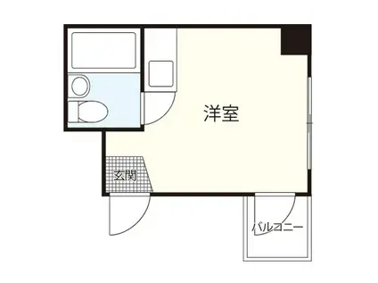 アスプロパラティ3(ワンルーム/2階)の間取り写真