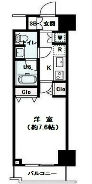 パレステュディオ渋谷本町 2階階 間取り