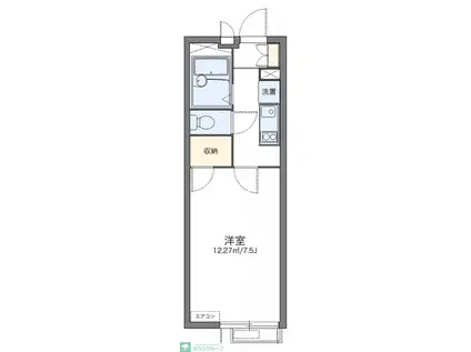 レオパレスフォーティーン扇(1K/2階)の間取り写真