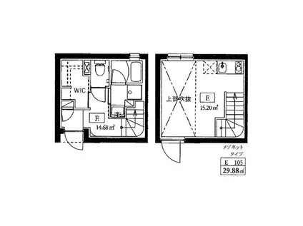FARE西馬込(ワンルーム/1階)の間取り写真