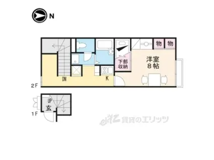 レオパレス城東(1K/2階)の間取り写真