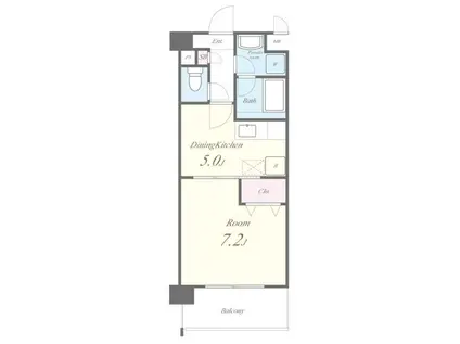 スプランドゥールヴィラ(1DK/3階)の間取り写真