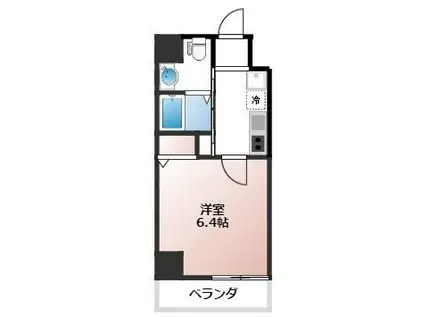 PSグランデ常盤(1K/6階)の間取り写真