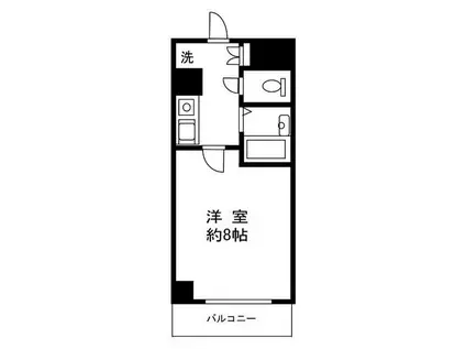 ココグランズマルビシ(1K/3階)の間取り写真