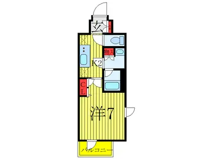 N-STAGE 赤羽志茂(1K/7階)の間取り写真
