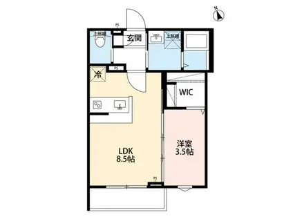 ROBOT HOME 部II(1LDK/1階)の間取り写真