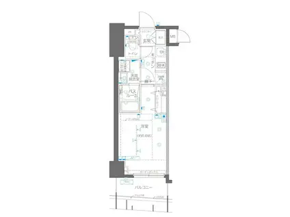 ズーム横浜関内(1K/9階)の間取り写真