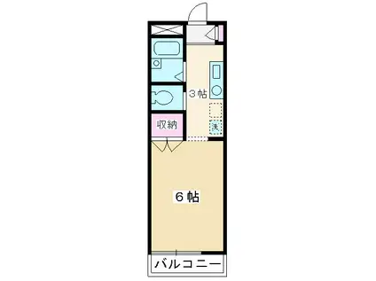 メゾンSINO(1K/1階)の間取り写真