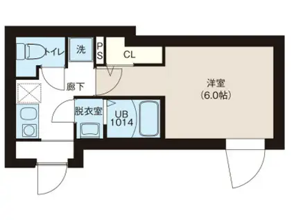 レピュア町屋レジデンスII(1K/3階)の間取り写真