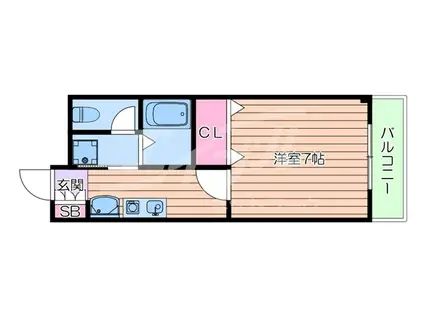 ホリウチビル(1K/4階)の間取り写真