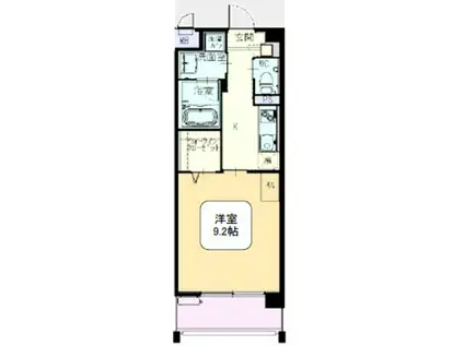 アーツコート(1K/2階)の間取り写真