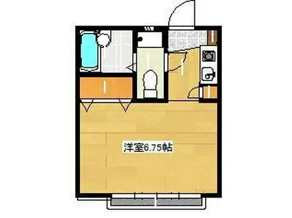 タクミハイツ(1K/2階)の間取り写真