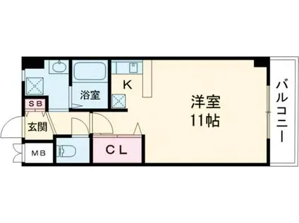 MPLAZA津田駅前10番館(ワンルーム/2階)の間取り写真