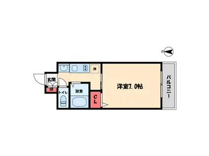 北堀江GGR(1K/9階)の間取り写真