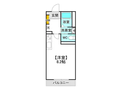 グランメゾン学南(ワンルーム/3階)の間取り写真