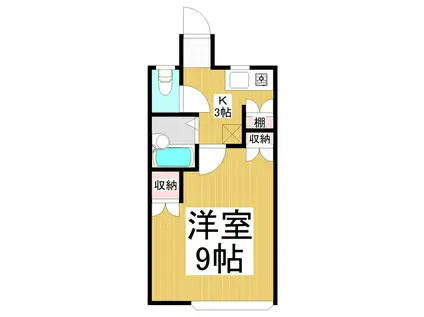 エルシャンテ(1K/2階)の間取り写真