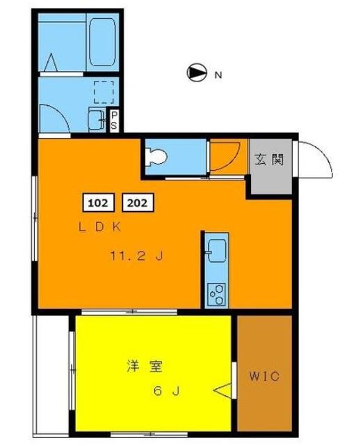 高円寺パレスマンション(1LDK/1階)の間取り写真