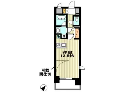ヨシザワ18マンション(1K/5階)の間取り写真