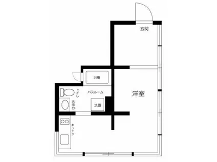 MON-NAKA APARTMENT TERRACE(ワンルーム/4階)の間取り写真