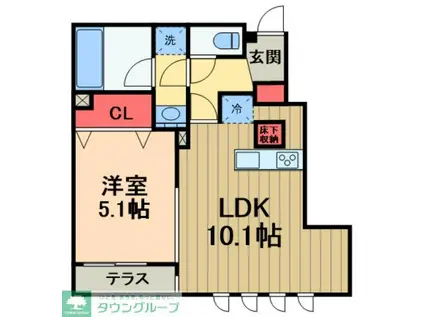 グランメゾン シグマ(1LDK/1階)の間取り写真