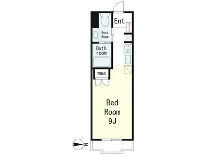 アイビー壱番館(ワンルーム/3階)の間取り写真