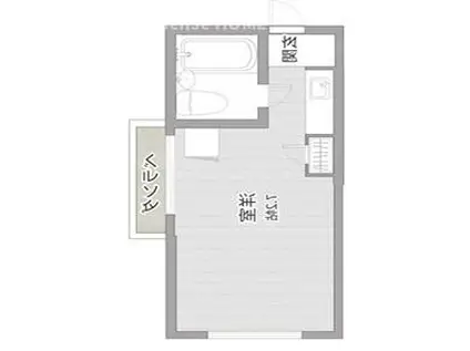 シャーメゾン白枝II(1LDK/1階)の間取り写真