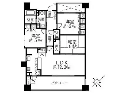 リテラス本所吾妻橋(1K/4階)の間取り写真