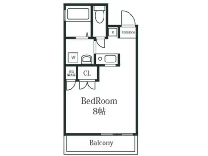 アンリシェール橋本(1K/5階)の間取り写真