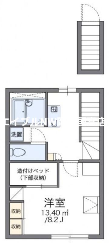 レオパレスA&K(1K/2階)の間取り写真