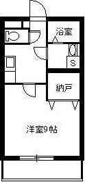 エアリアル坂之上(1K/2階)の間取り写真