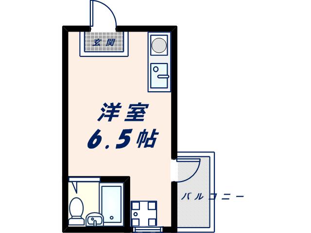 PABULIC(ワンルーム/2階)の間取り写真