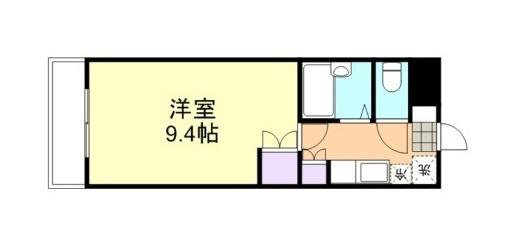 倉敷ライフ・キャンパスF棟(1K/3階)の間取り写真