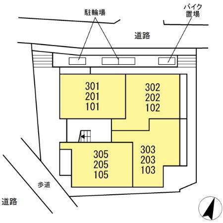 D PAINA ODORIBA(1LDK/3階)の間取り写真