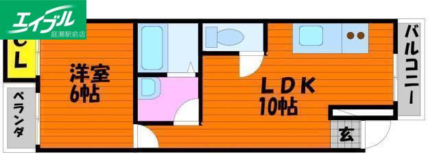 セントラル壱番館(1LDK/1階)の間取り写真